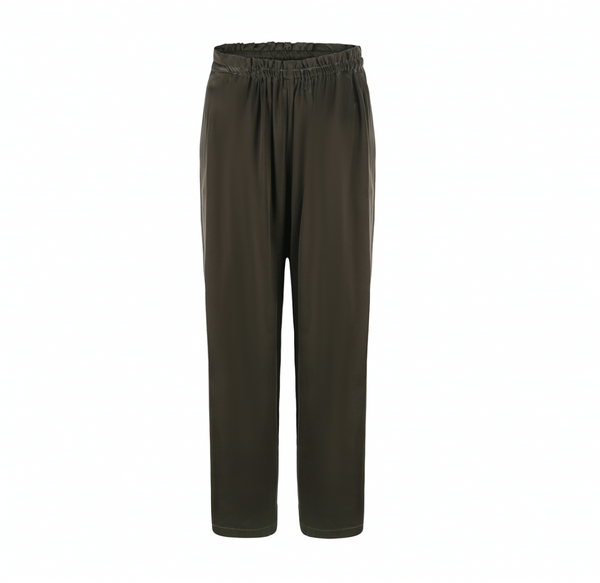 SS Silk Pants in forest green